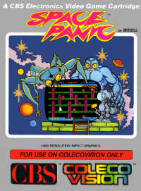 Space Panic Colecovision  box art